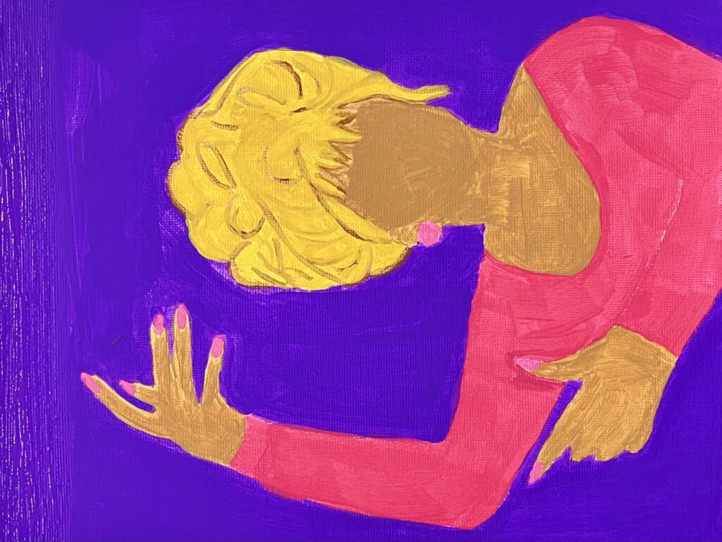 Celia cruz acrylic paint on canvas.
